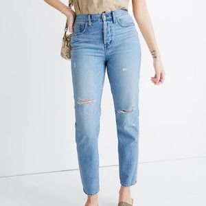 Madewell The Perfect Vintage Jean in Duncannon Wash: Ripped Edition